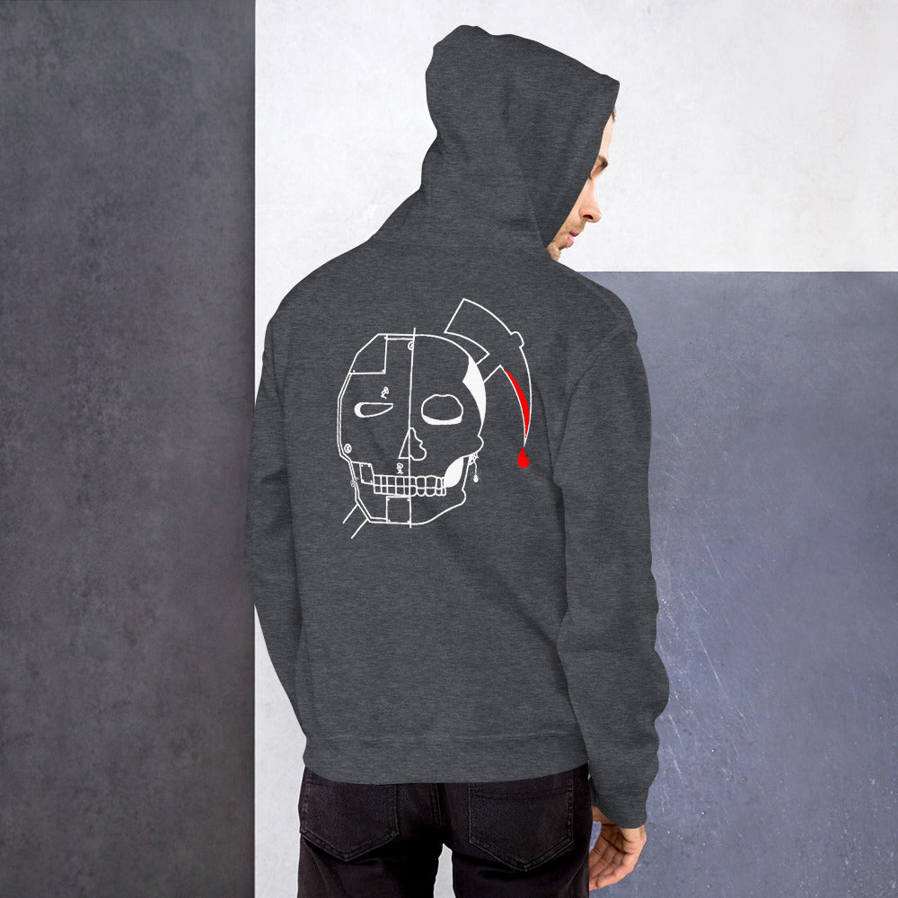 Sweat à capuche Unisexe Robot head Quesaco