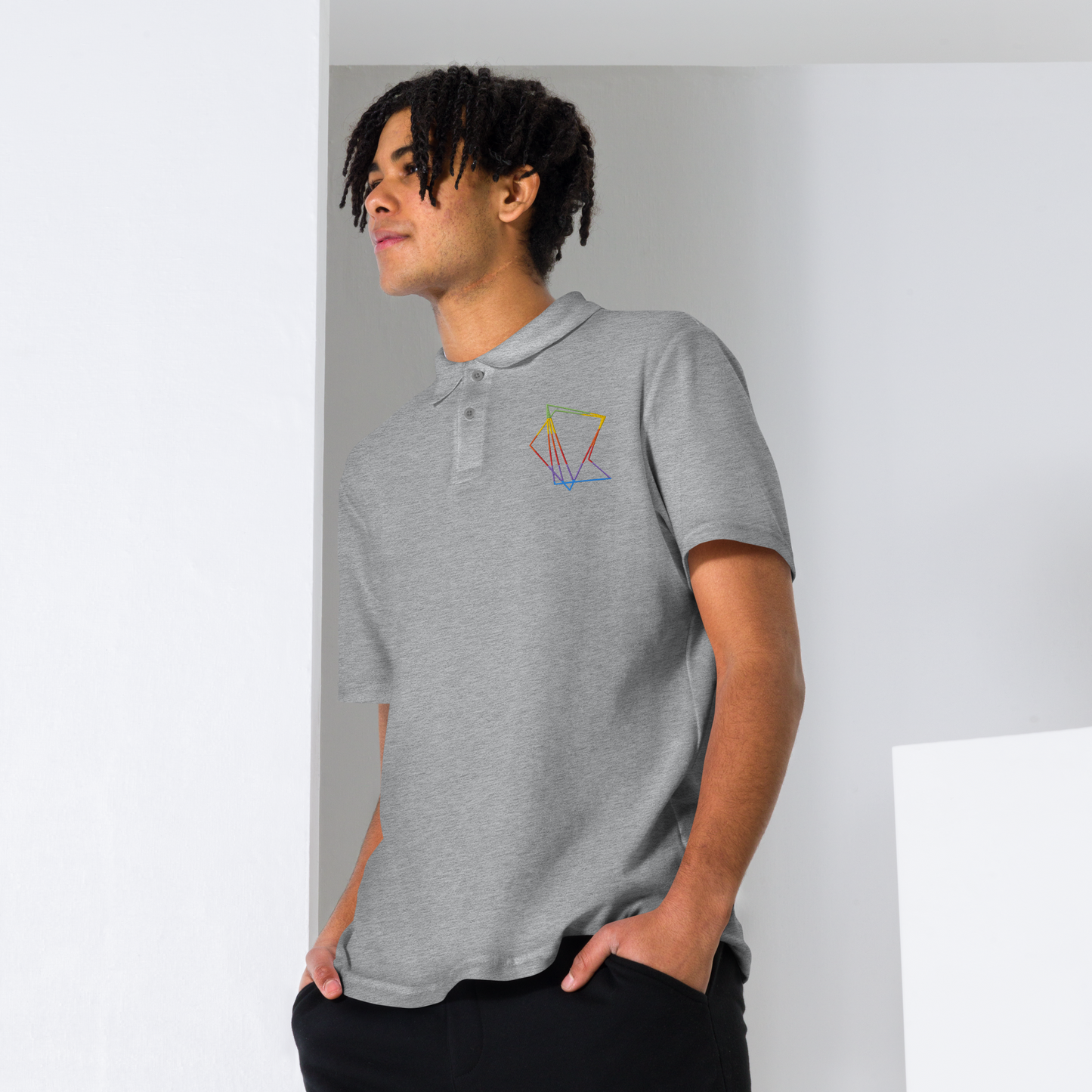 Polo Rainbow Quesaco unisexe