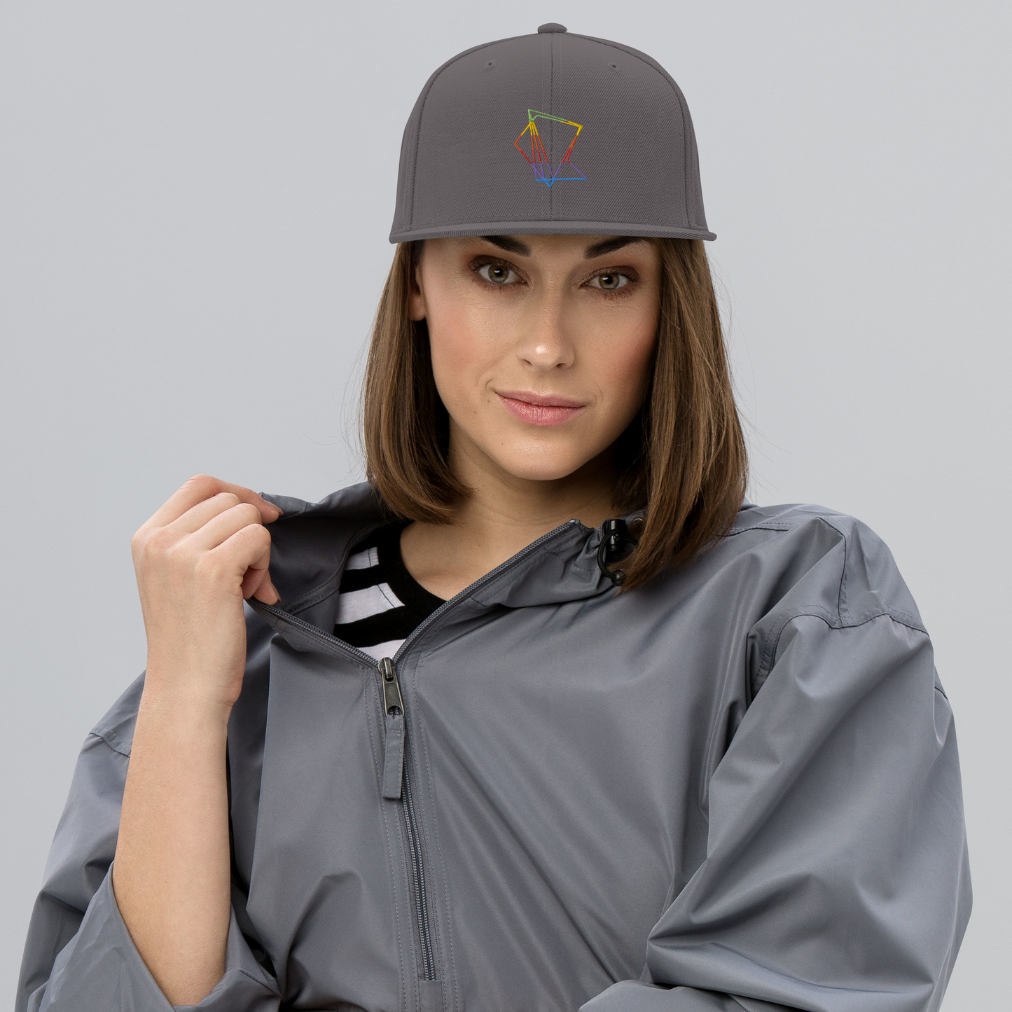 Casquette visière plate Rainbow Quesaco
