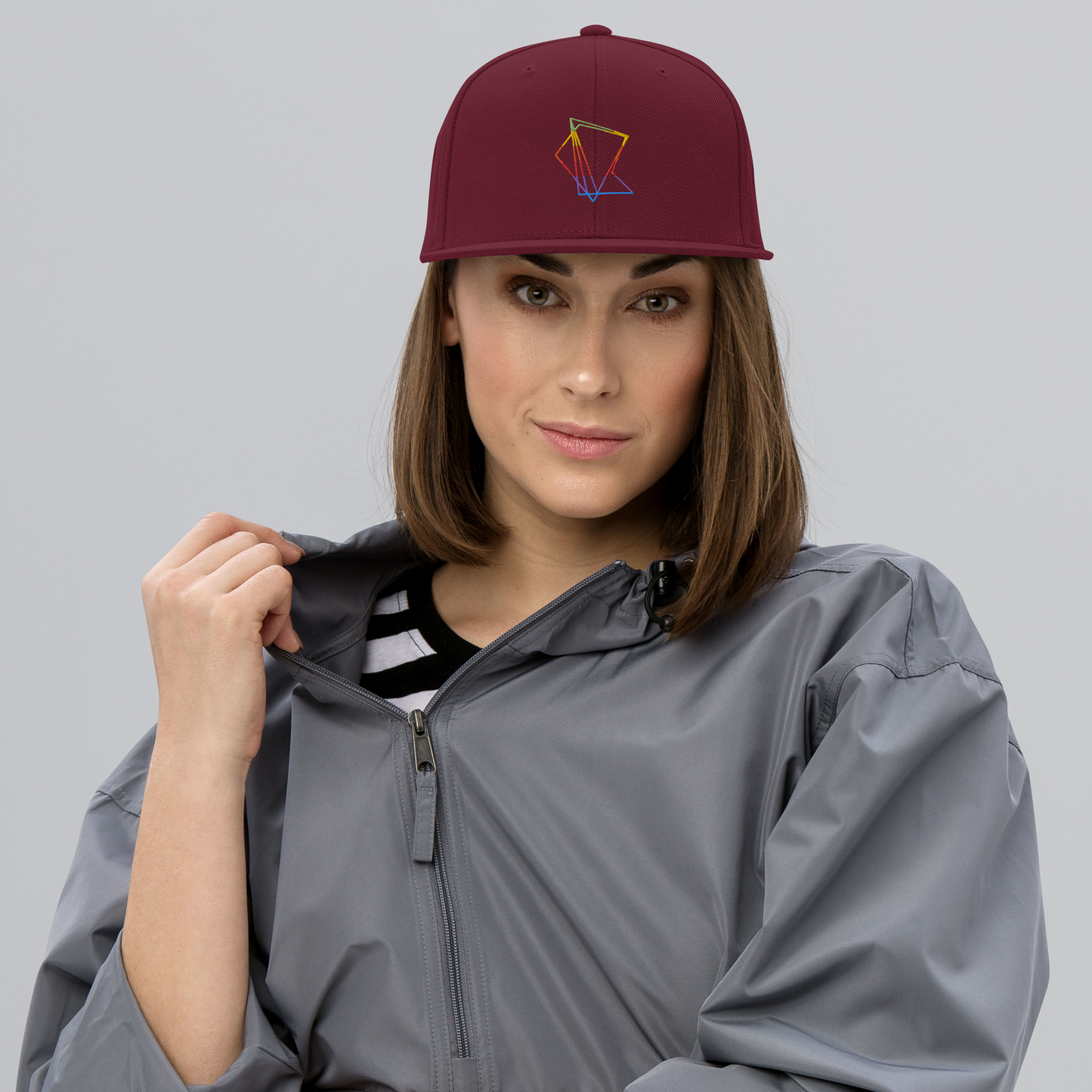 Casquette visière plate Rainbow Quesaco