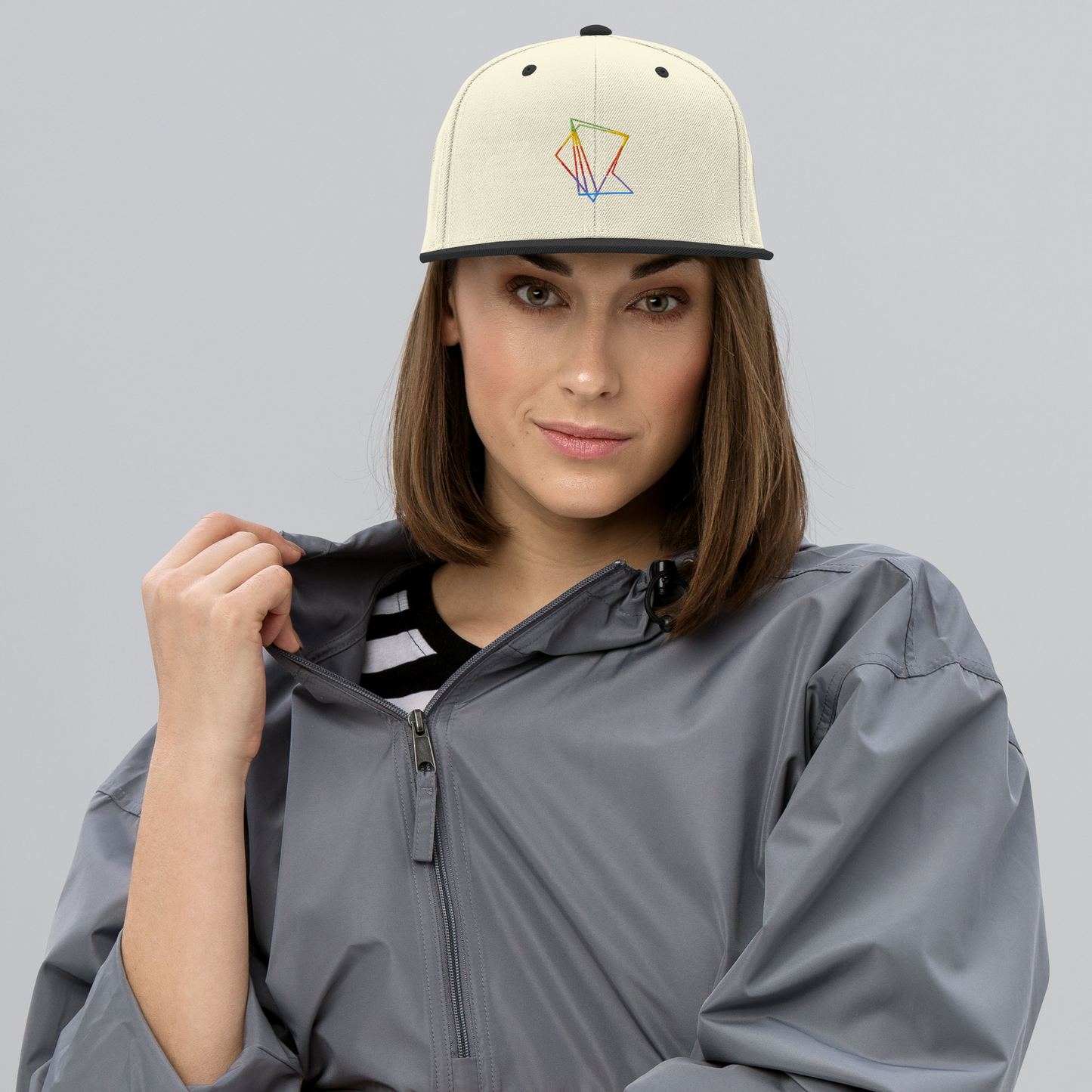 Casquette visière plate Rainbow Quesaco