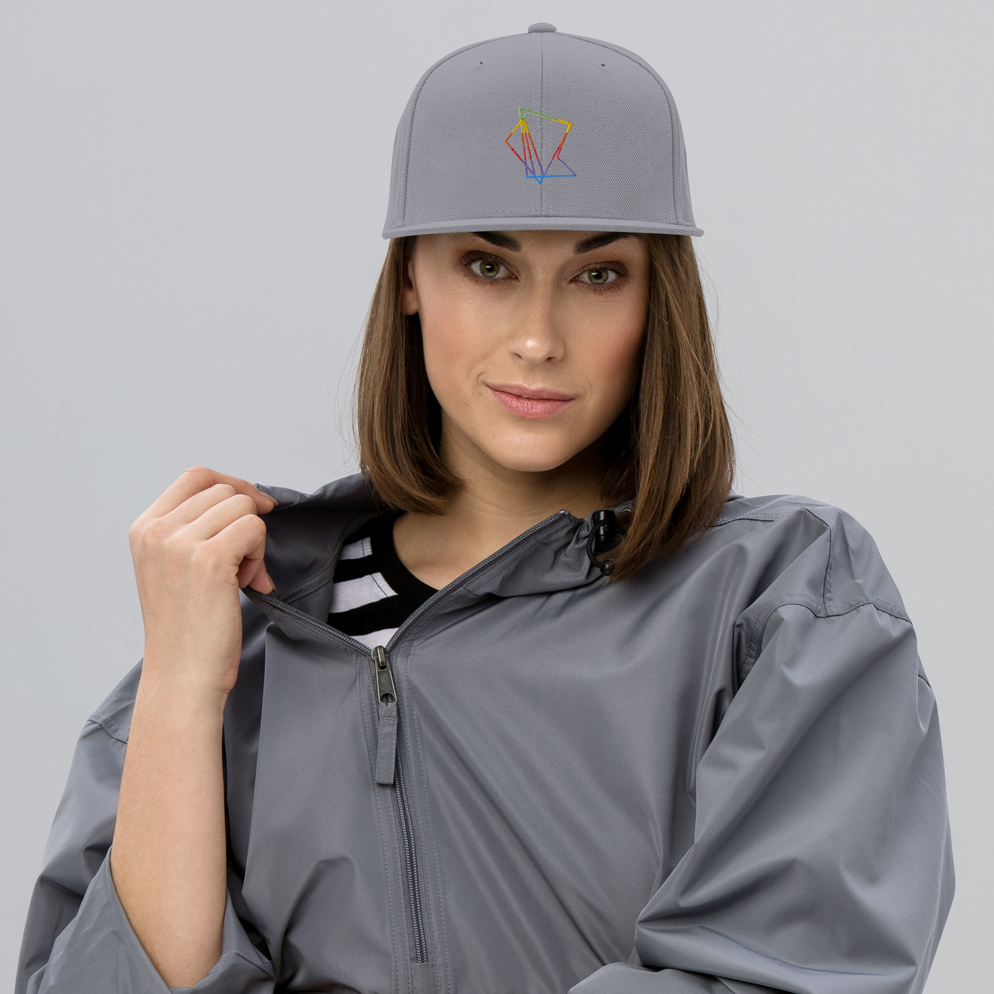 Casquette visière plate Rainbow Quesaco
