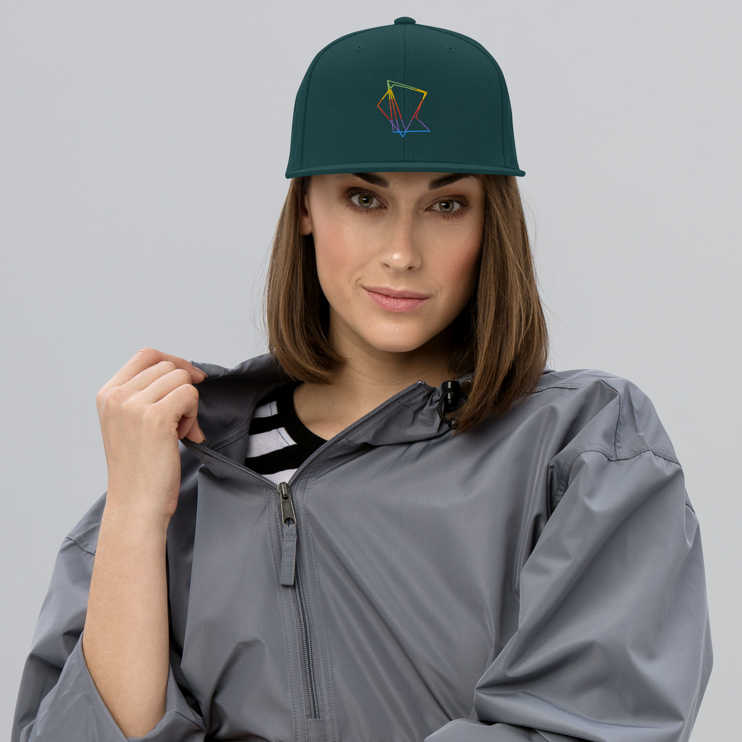 Casquette visière plate Rainbow Quesaco